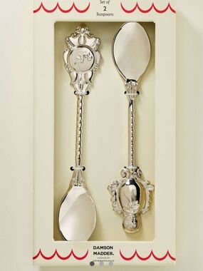 Anthropologie Damson Madder Teaspoons, Set of 2